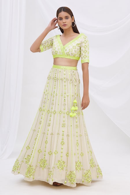 Surily G Mirror Embellished Lehenga 