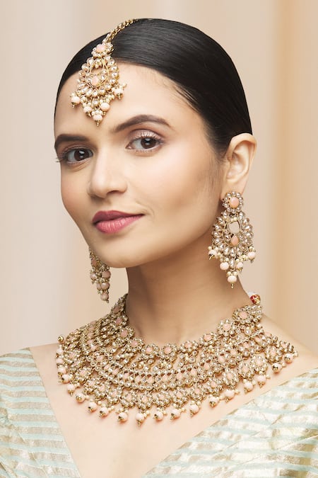 Moh-Maya By Disha Khatri Studded Choker Set 