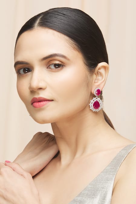 Ananta Jewels Oval Drop Earrings 