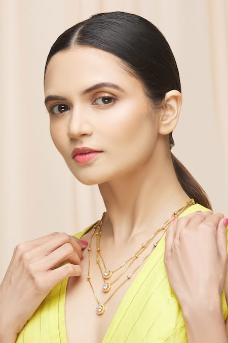 Ananta Jewels Layered Chain Necklace 