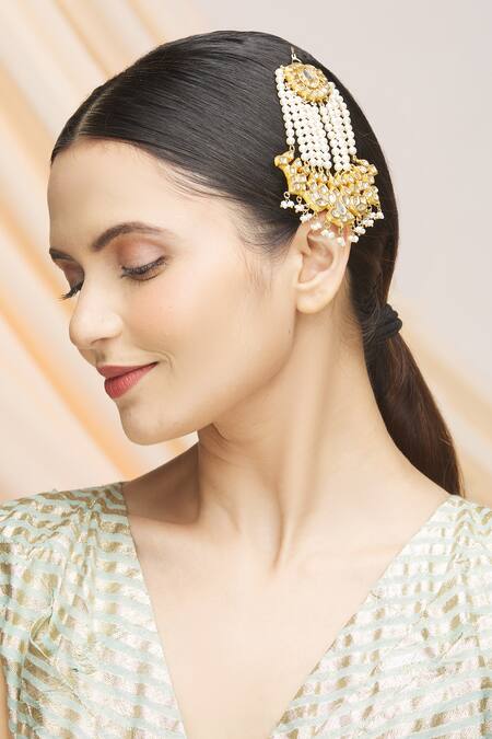 Vivinia By Vidhi Mehra Gold Plated Kundan Passa Online at Aza Fashions Vivinia By Vidhi Mehra_Gold Plated Kundan Passa _Online_at_Aza_Fashions