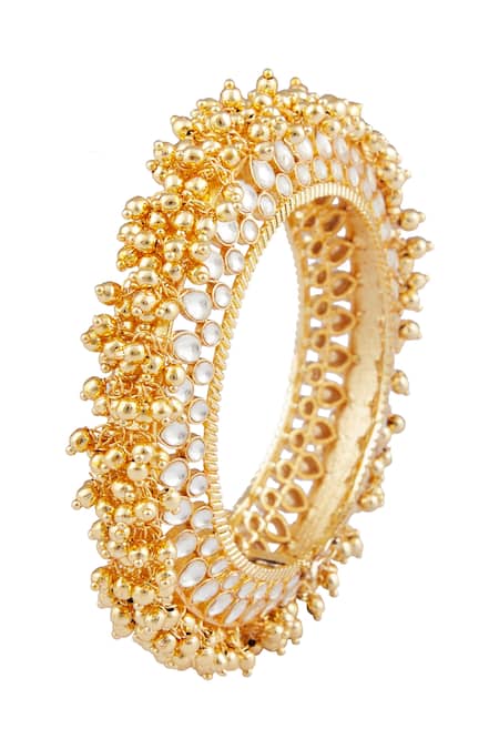 Moh-Maya By Disha Khatri Kundan Studded Ghungroo Kada 