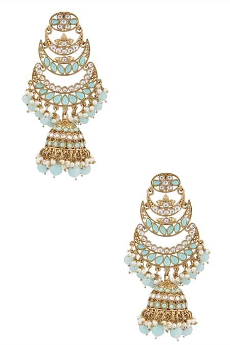 Moh-Maya by Disha Khatri Stone & Kundan Studded Chandeliers 