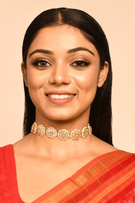 Just Shradhas Floral Kundan Choker 
