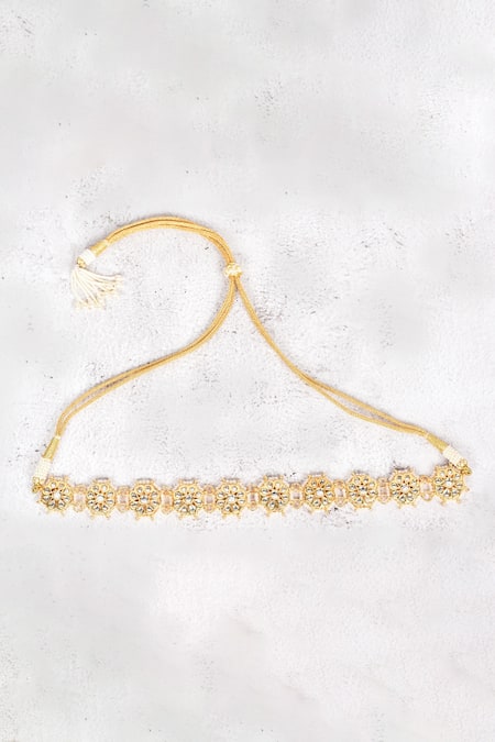 Just Shradhas Floral Kundan Choker 