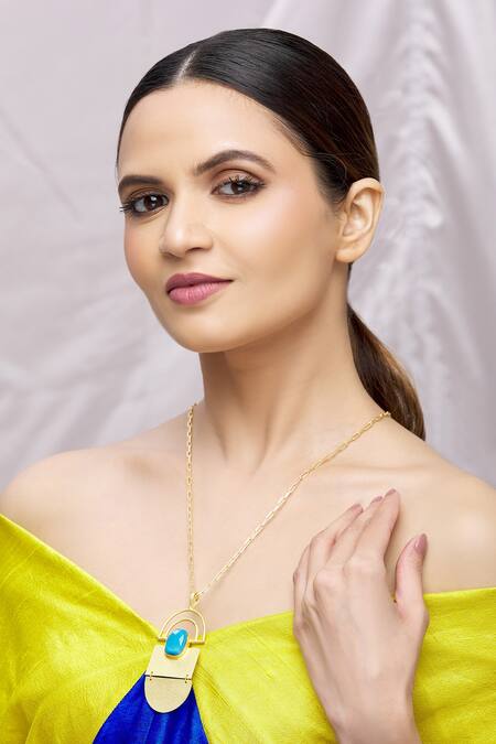 Arnimaa Stone Drop Pendant Necklace 