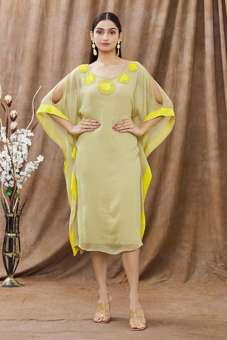 Arpan Vohra Asymmetric Kaftan Dress 