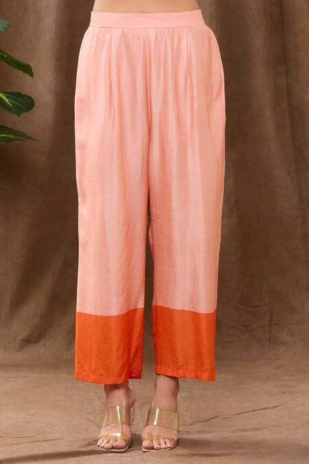 Archana Shah_White Bamberg Silk Bead Work, Sequins, Tropical Print Tie-up Kurta And Pant Set_at_Aza_Fashions