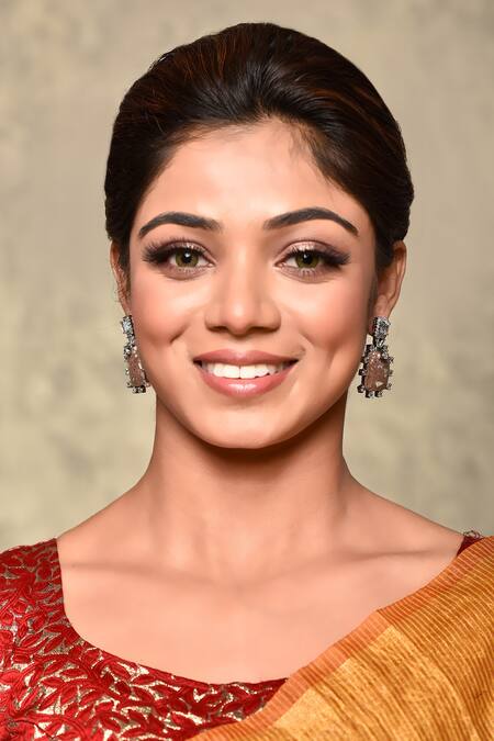 Our Purple Studio_White Stones Embellished Earrings _Online_at_Aza_Fashions