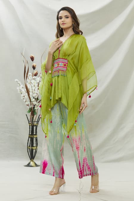 Capisvirleo Ameen Asymmetric Tunic & Palazzo Set 