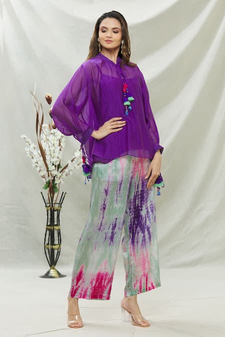 Capisvirleo Chanderi Top & Pant Set 