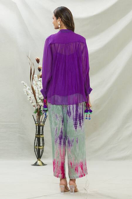 Capisvirleo Chanderi Top & Pant Set 