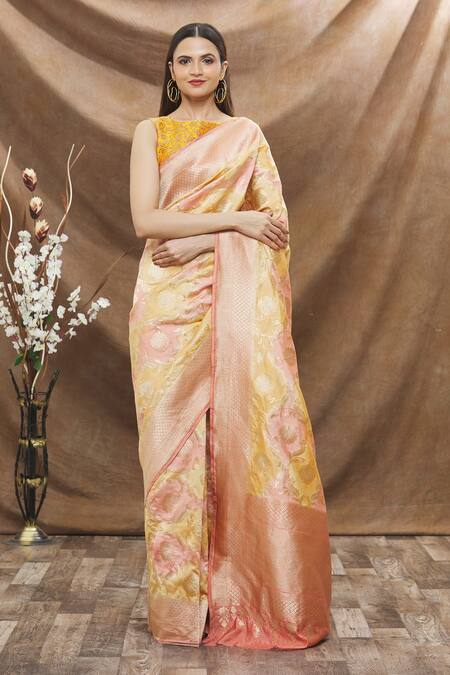 Purple Chiniya Silk Saree