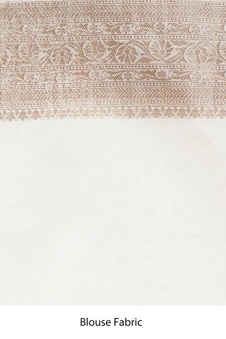 Taba Kashi By Artika Shah Cream Chanderi Embroidered Saree at Aza Fashions Taba Kashi By Artika Shah_Cream Chanderi Embroidered Saree _at_Aza_Fashions