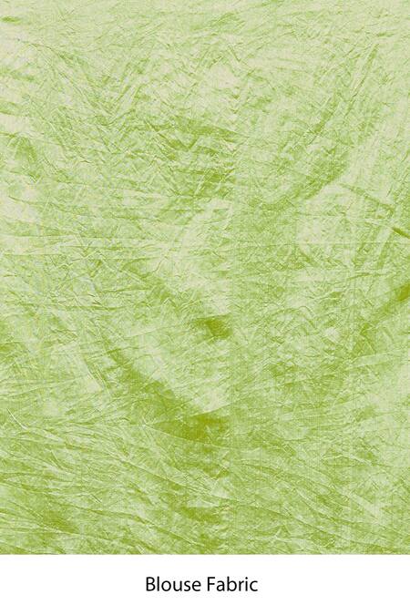 Taba Kashi By Artika Shah_Green Kora/organza Woven Shaded Saree _at_Aza_Fashions