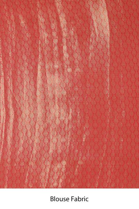 Buy_Nazaakat By Samara Singh_Red Silk Banarasi Woven Saree_Online_at_Aza_Fashions