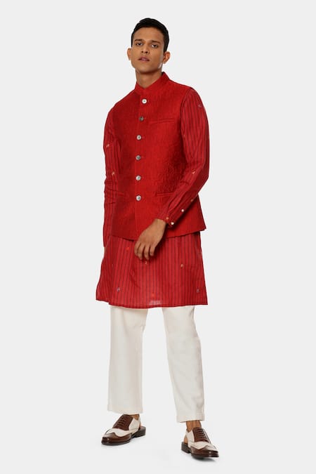 Satya Paul Bright Embroidered Bundi 