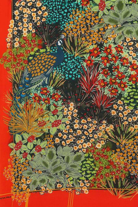 Shop Satya Paul Green Crepe Floral Save The Date Printed Saree Online at Aza Fashions Shop_Satya Paul_Green Crepe Floral Save The Date Printed Saree _Online_at_Aza_Fashions