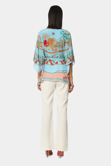 Satya Paul Manilla Floral Print Kaftan Top 
