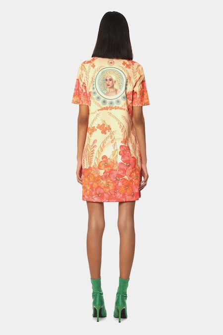 Satya Paul Sunset Floral Print Dress 