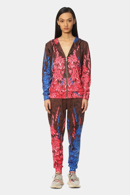 Satya Paul Floral Pattern Hoodie 