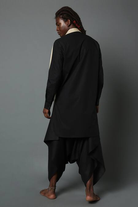 Shop House Of Three Beige Cotton Linen Plain Skanda Dhoti Pant at Aza Fashions Shop_House Of Three_Beige Cotton Linen Plain Skanda Dhoti Pant _at_Aza_Fashions