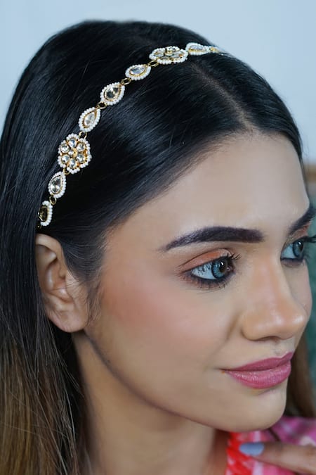 Namasya Kundan Carved Sheeshphool 