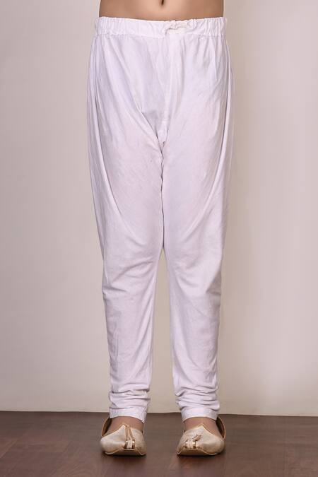 Petite Pomme_Yellow Silk, Cotton Embroidery Kurta Set _at_Aza_Fashions