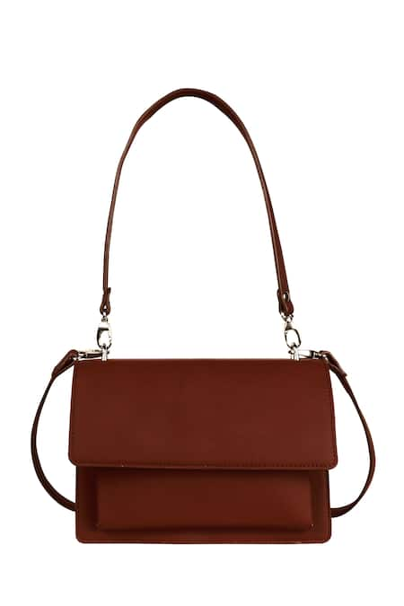 The House of Ganges Gigi Vegan Leather Satchel With Sling 