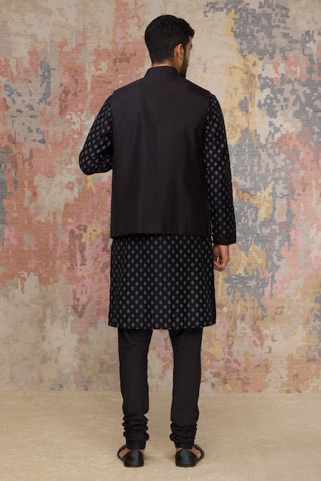 Devnaagri Bundi & Chanderi Kurta Set 