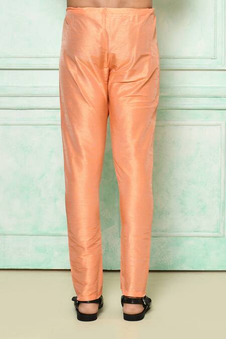 Arihant Rai Sinha Orange Silk, Cotton Stones Kurta And Pant Set at Aza Fashions Arihant Rai Sinha_Orange Silk, Cotton Stones Kurta And Pant Set_at_Aza_Fashions