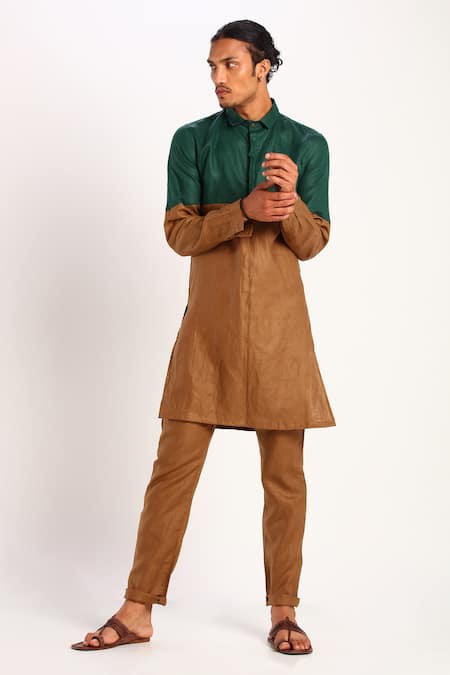 Buy Minizmo Brown Linen Trouser for Men Online  Tata CLiQ Luxury