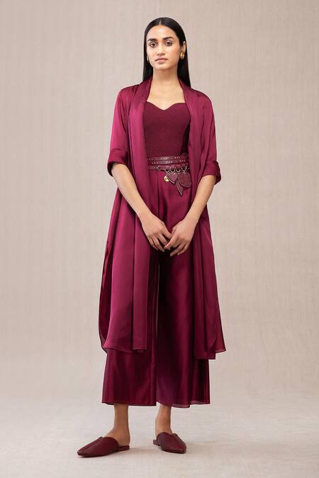 Ampm Maroon Studs, Embroidery Kainaat Charms Studded Belt Online at Aza Fashions Ampm_Maroon Studs, Embroidery Kainaat Charms Studded Belt _Online_at_Aza_Fashions