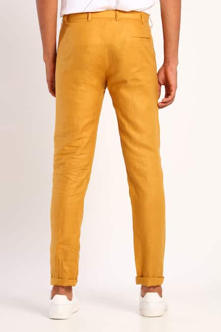 Buy Men's Slim Linen Trousers Online | Next UK