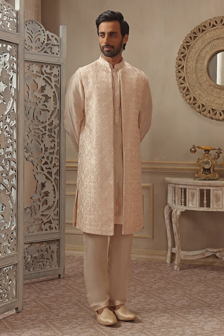 Vanshik Embroidered Jacket & Kurta Set 