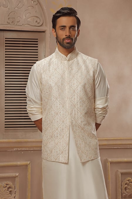 Vanshik Embroidered Jacket & Kurta Set 