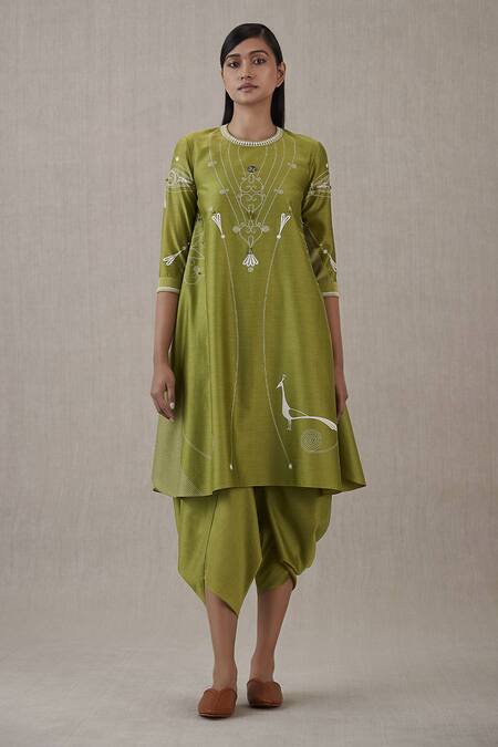 AMPM Green Inaya Chanderi Tunic