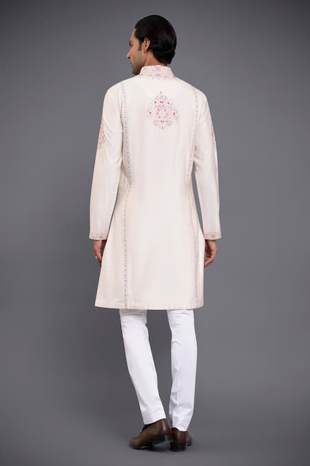 Raghavendra Rathore Jodhpur Silk Embroidered Kurta 