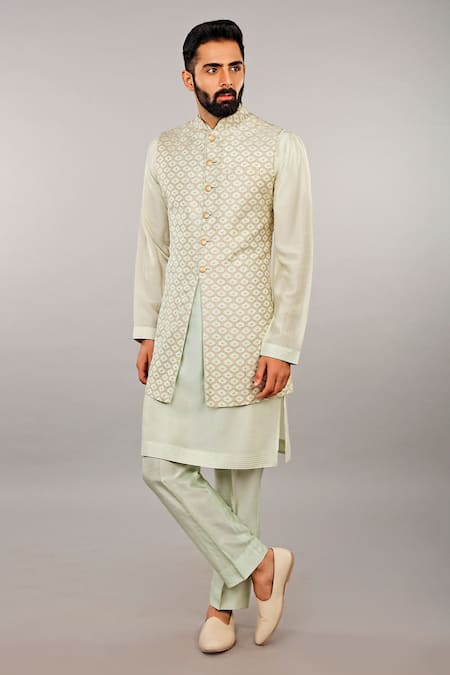 Vanshik Silk Kurta Bundi Set 