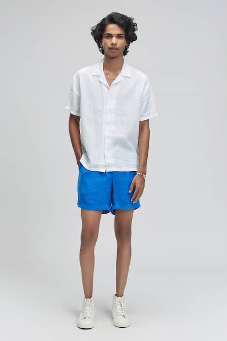 Terra Luna Palawan Linen Camp Collar Shirt 