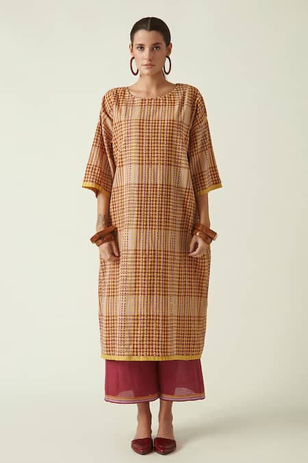 Payal Pratap Vulpes Checkered Tunic 