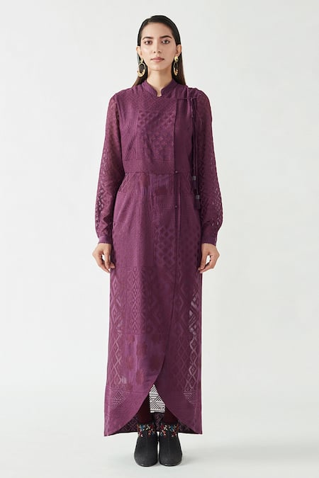 Payal Pratap Finola Embroidered Dress with Tights 