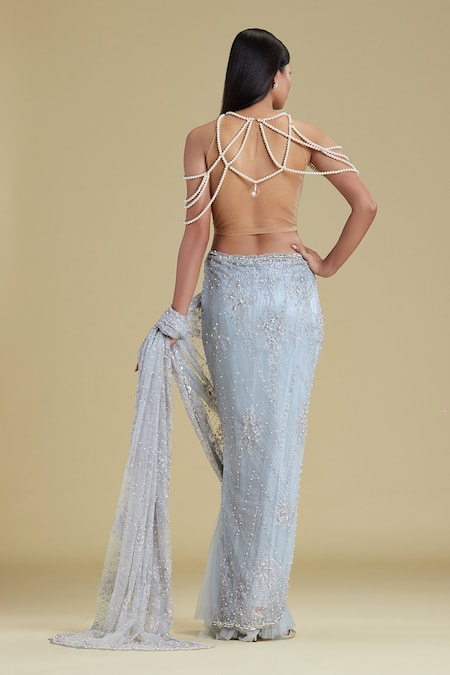 Cherie D Embellished Silk Lehenga Saree 