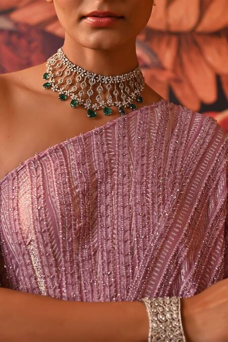 Shop Moledro Purple Lurex, Brocade, Net Sequins, Crystals Elira Embellished Kaftan Pant Set Online at Aza Fashions Shop_Moledro_Purple Lurex, Brocade, Net Sequins, Crystals Elira Embellished Kaftan Pant Set _Online_at_Aza_Fashions