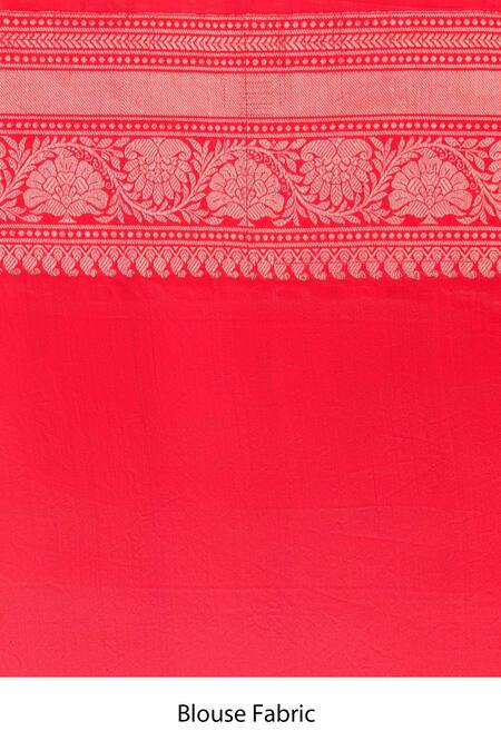 Shop_Paaprika_Orange Silk Zari Handwoven Spun Saree_Online_at_Aza_Fashions