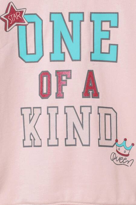 Byb Premium Pink Cotton, Polyester, Lycra Printed Sweatshirt Set at Aza Fashions Byb Premium_Pink Cotton, Polyester, Lycra Printed Sweatshirt Set _at_Aza_Fashions