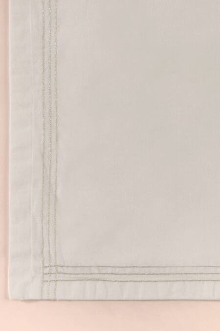 Shop_Table Manners_Off White Cloth Midas Touch Napkins - Set 2_Online_at_Aza_Fashions