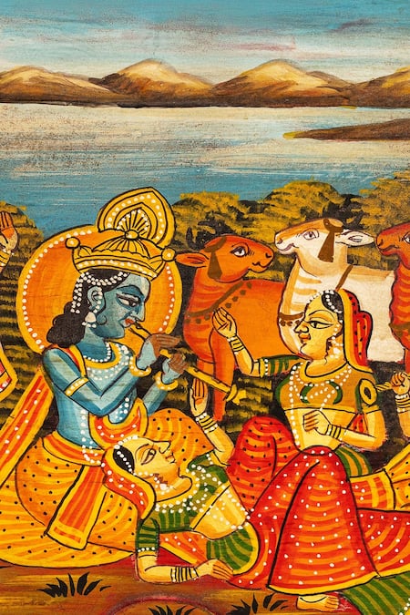 Buy_Purana Darwaza_Red Wood Hand Painted Jewellery Box_Online_at_Aza_Fashions