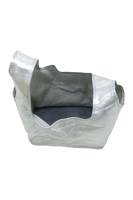 Trov_Silver Rae Metallic Wristlet Bag _Online_at_Aza_Fashions