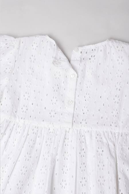 Shop Byb Premium White Cotton Schiffli Top Online at Aza Fashions Shop_Byb Premium_White Cotton Schiffli Top _Online_at_Aza_Fashions